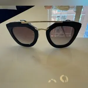 Prada Acetate Cinema Sunglasses SPR 09Q Black Prada | Accessories | Prada Acetate Cinema Sunglasses Spr 9q  main image 3